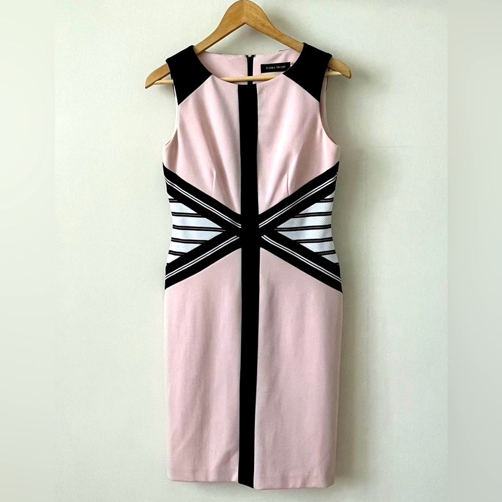 Ivanka Trump, size 4, knit midi, pink dress